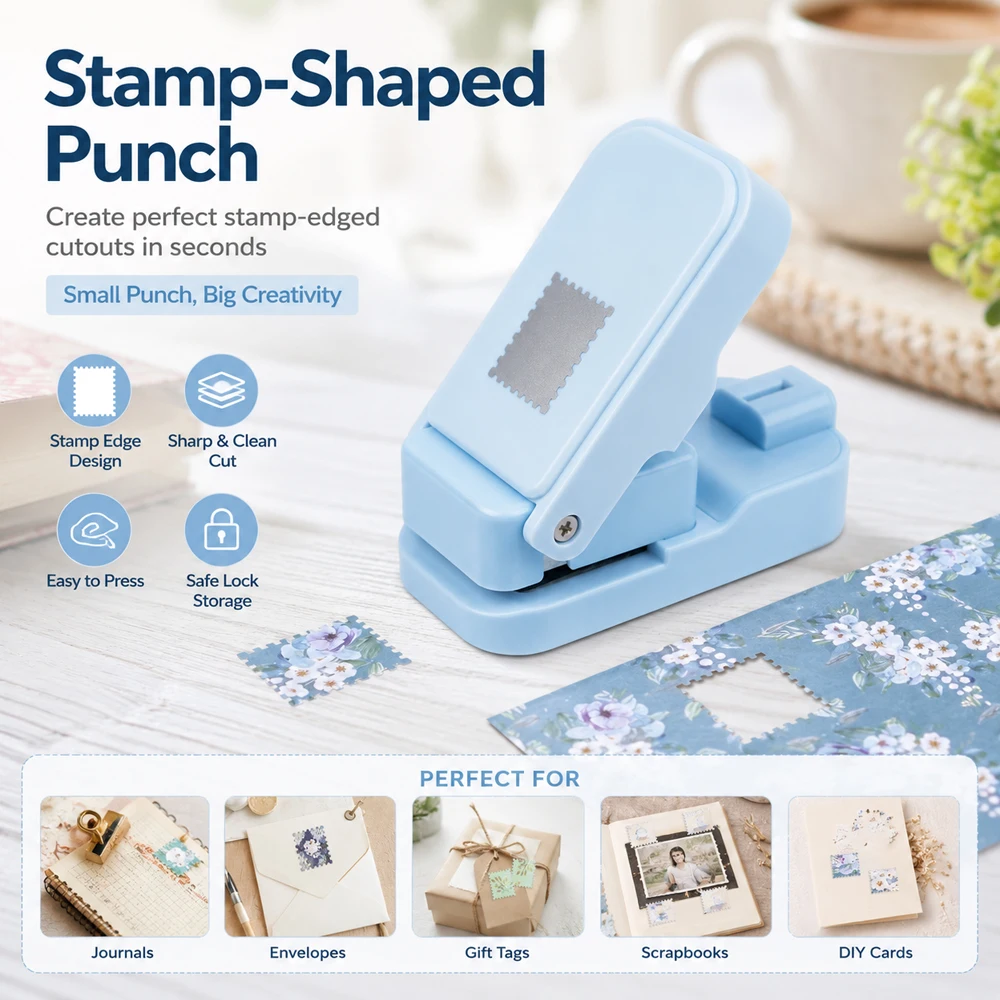 Art Craft Store - Pembuat Lubang Kertas Berbentuk Stempel Pos