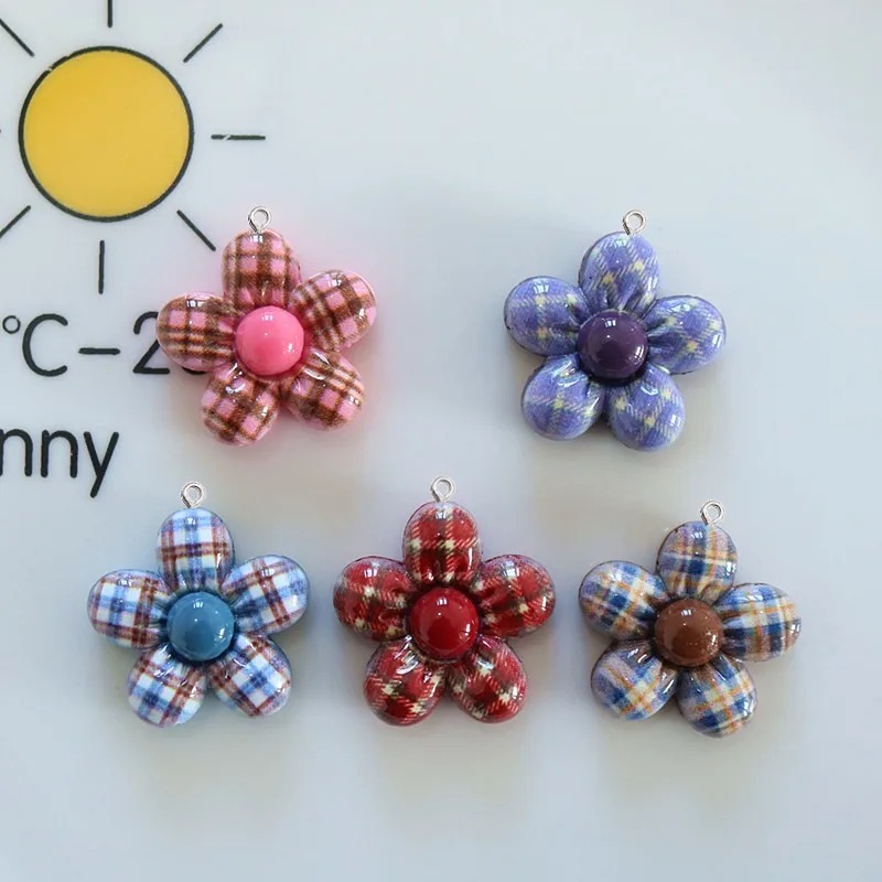 Art Craft Bag - 10Pcs Liontin Resin Bunga Manis Untuk