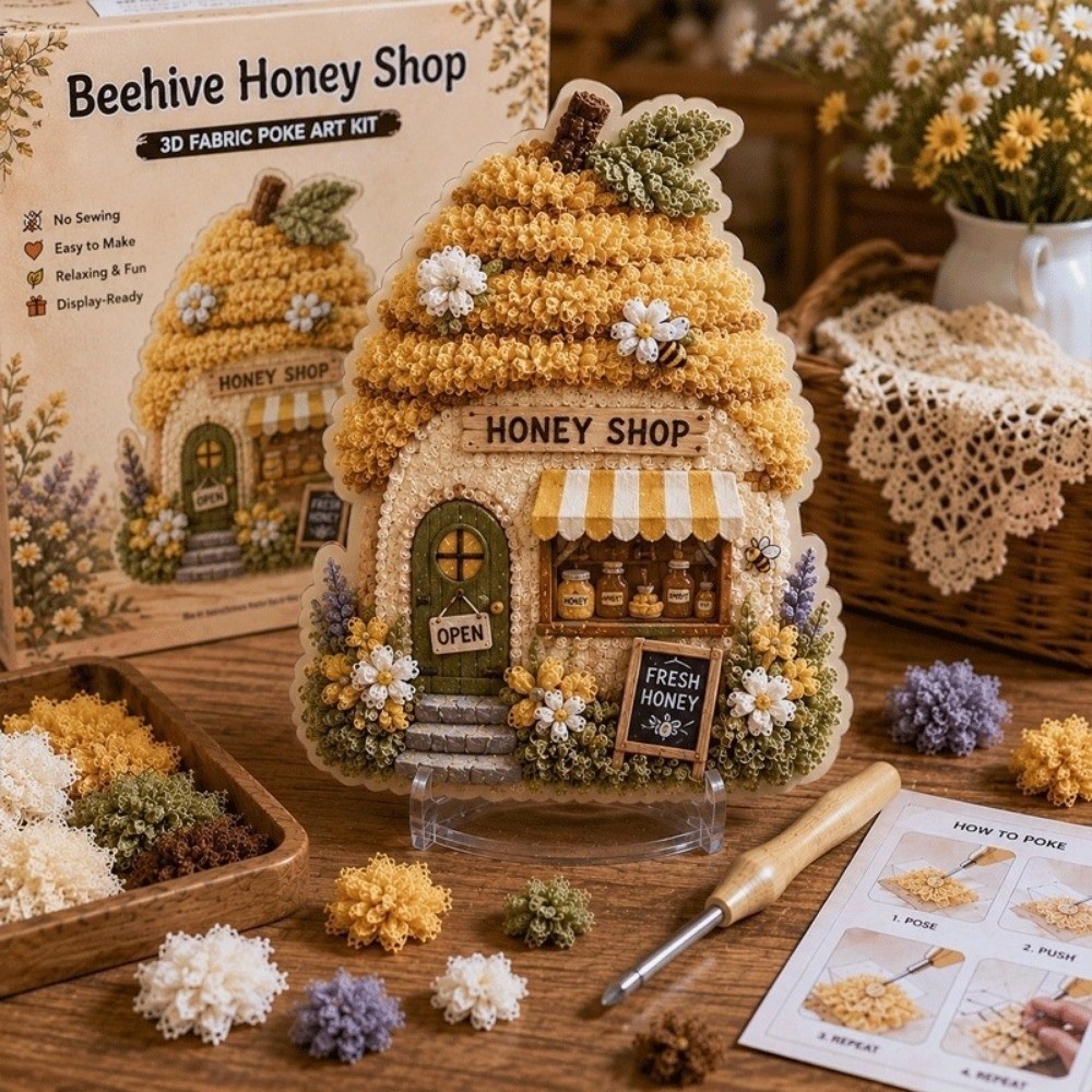 Art Craft House Making - Kit Seni Poke Adegan Rumah Pondok