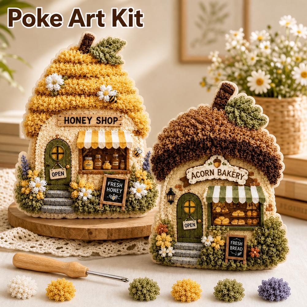 Art Craft Village - Kit Seni Poke Kain 3D Desain