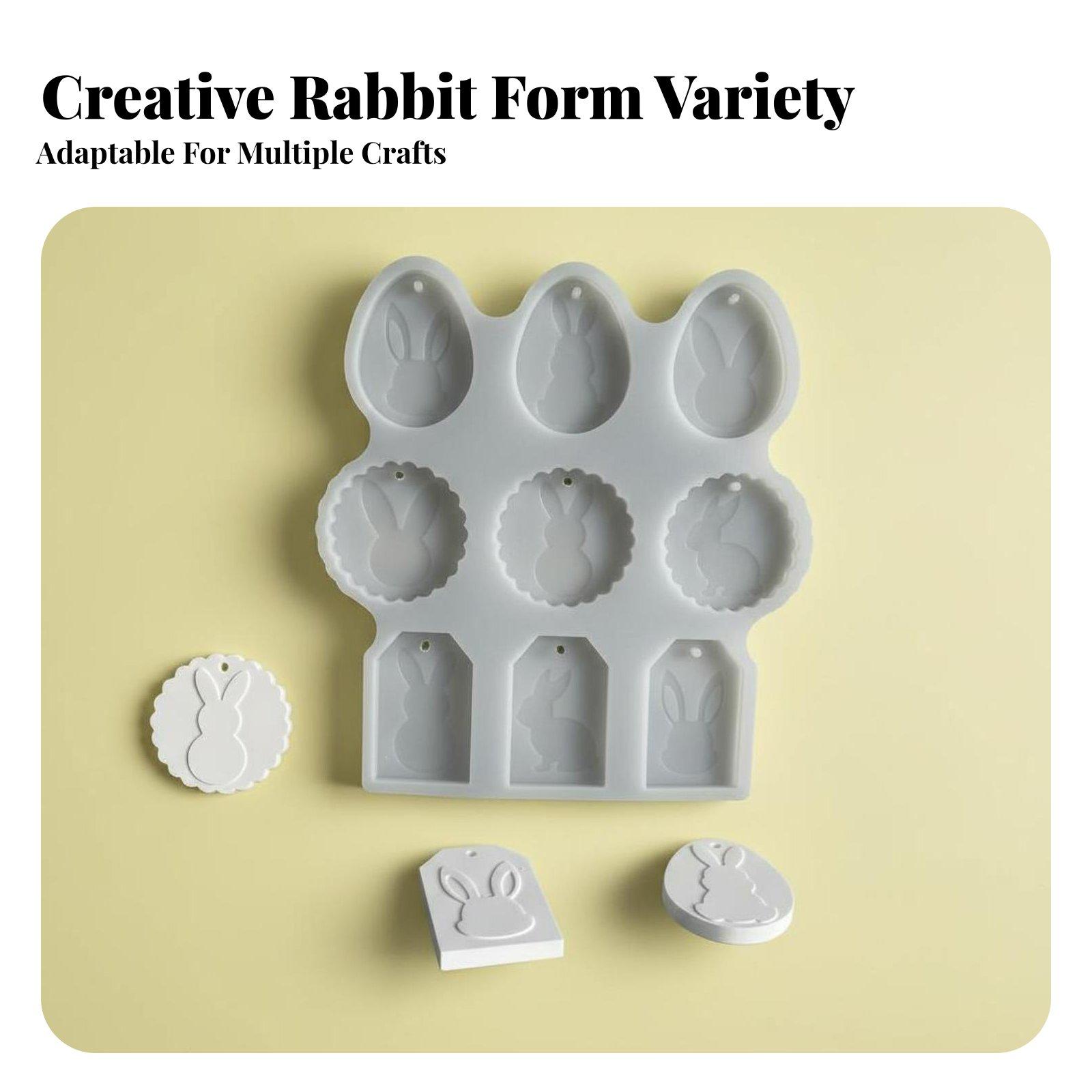 Art Craft Easter - Cetakan Silikon Hare Tag untuk Kerajinan