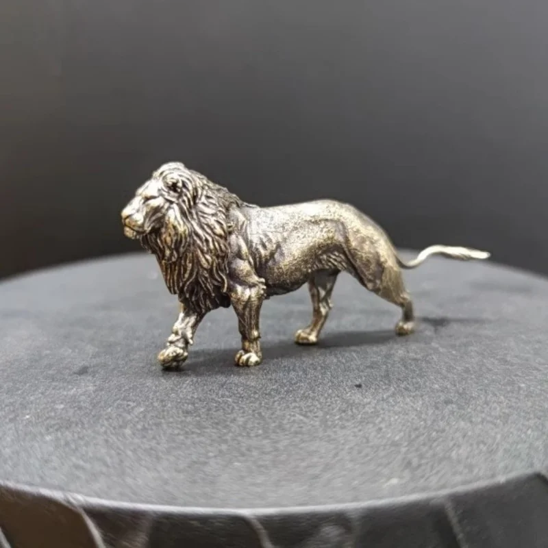 Art Craft Lion - Patung Singa Kuningan Padat Mini Kerajinan