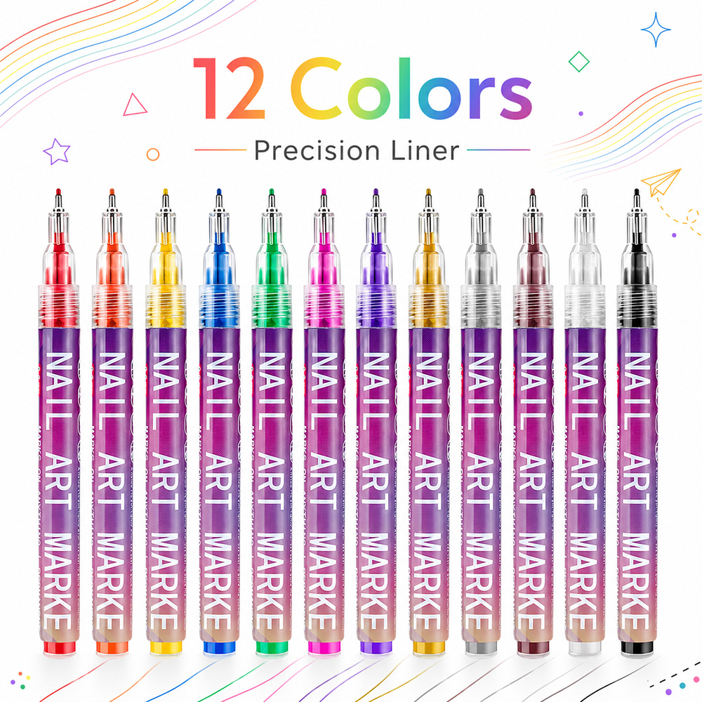 Copic Marker Sketch - 12 Buah Pena Spidol Garis Halus