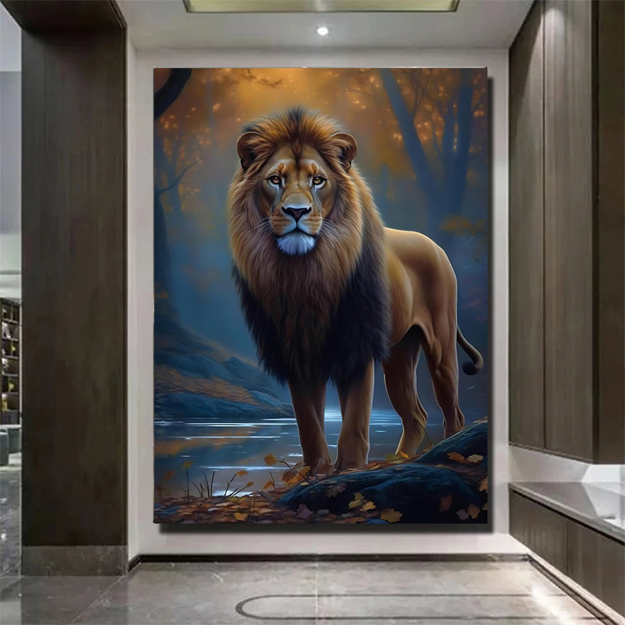 Art Craft Lion - Kit Seni Berlian 5D Seni Singa