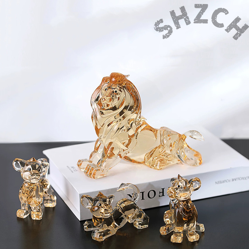 Art Craft Lion - Ornamen Patung Singa Kecil, Kerajinan Akrilik