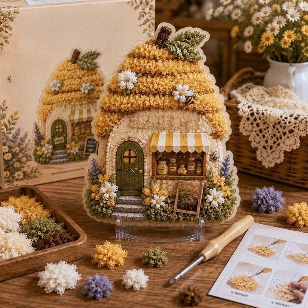 Art Craft House Making - Kit Seni Poke Adegan Rumah Pondok