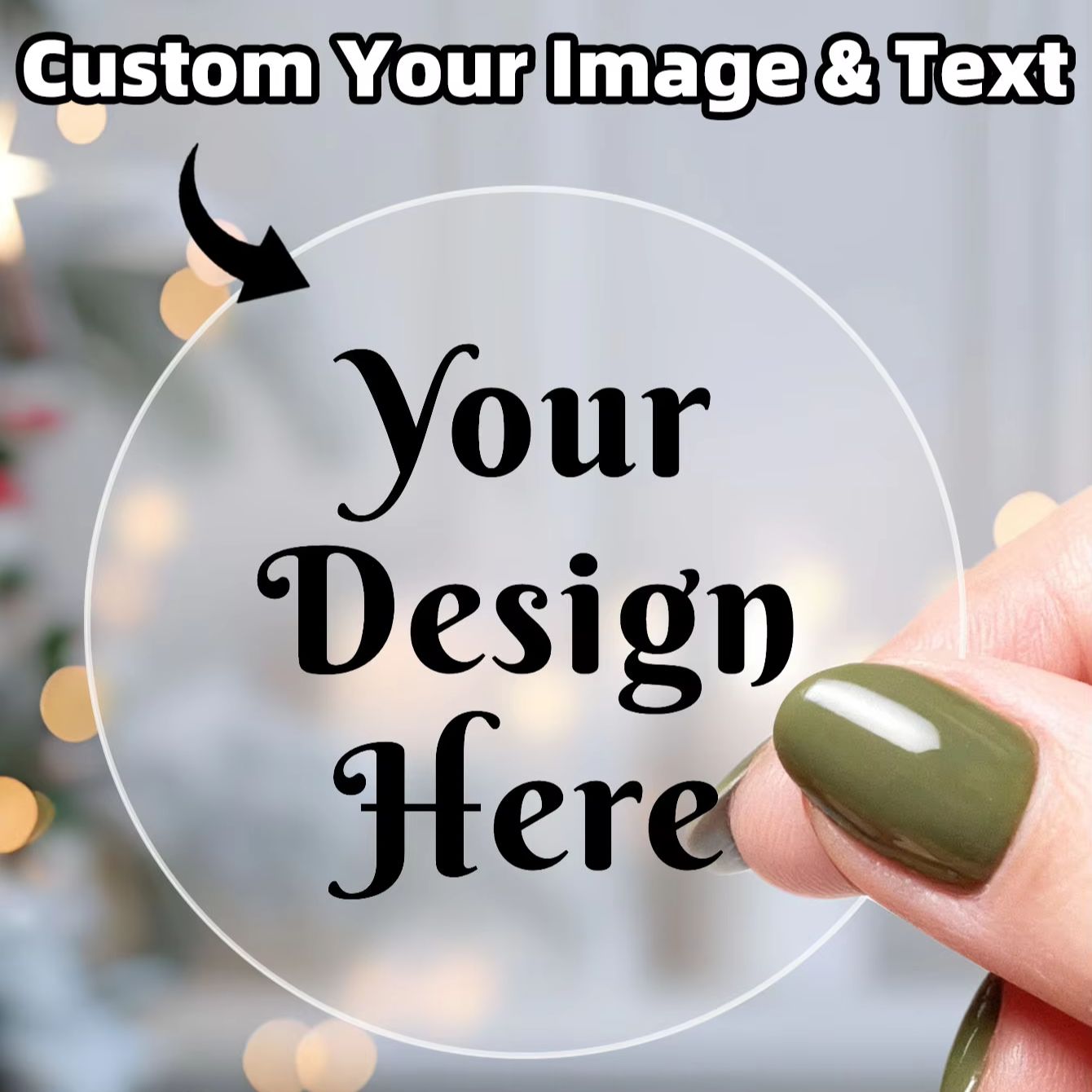 Art Craft Logo - 1-120Pcs Stiker Bulat Kustom, Label Logo