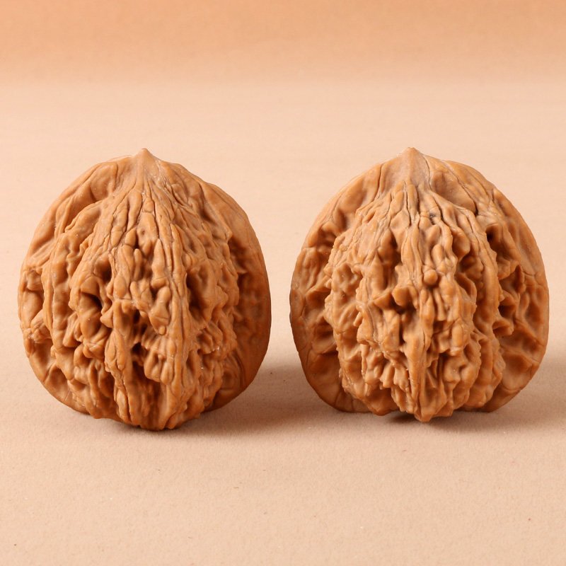 Art Craft Lion - Bola Pijat Tangan Kayu Walnut Wenwan