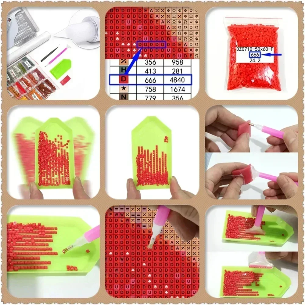 Kit Lukisan Berlian 5D DIY Mot - Art Craft Lion ulasan dan harga