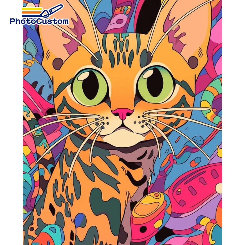 Lukisan Kucing Jahe PhotoCusto - Art Craft Ideas Easy ulasan dan harga