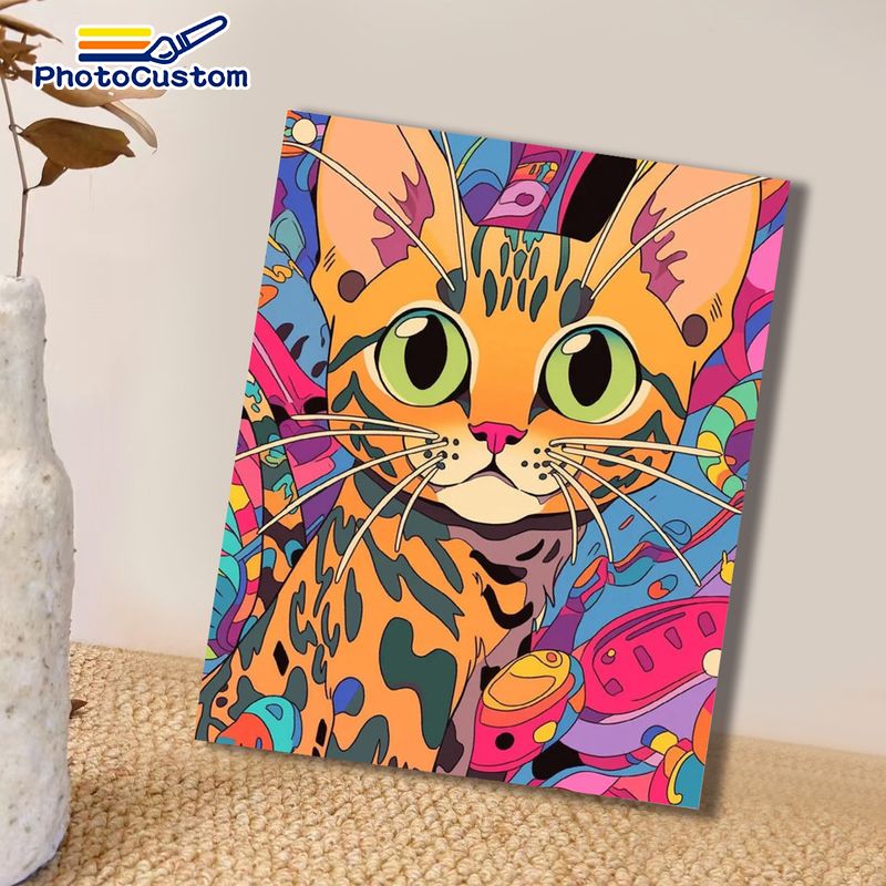 Lukisan Kucing Jahe PhotoCusto - Art Craft Ideas Easy ulasan dan harga