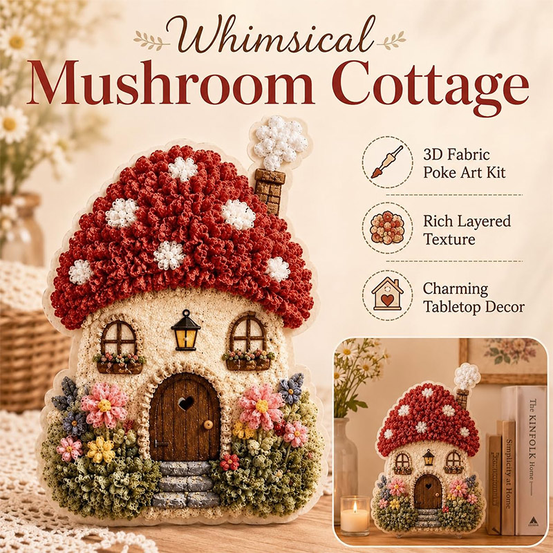 Kit Seni Rajut Kain 3D Desain  - Art Craft Village ulasan dan harga