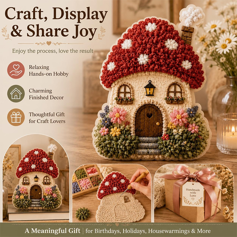 Kit Seni Rajut Kain 3D Desain  - Art Craft Village ulasan dan harga
