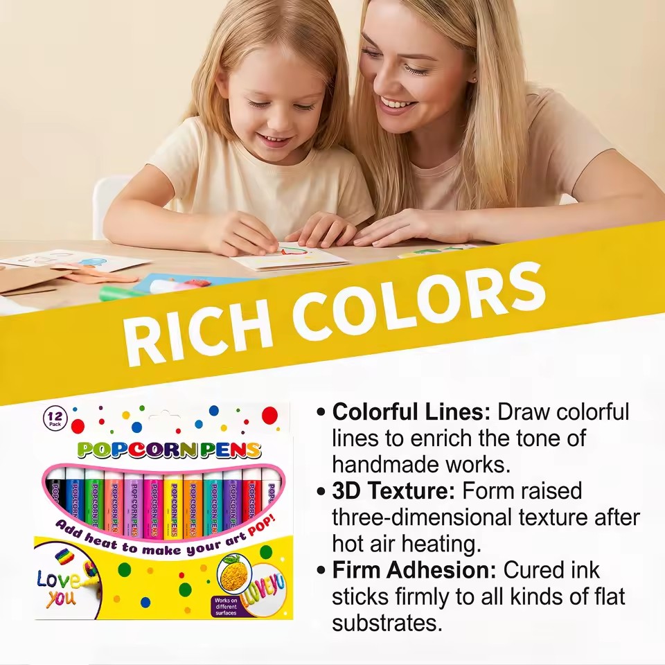 Set Pena Popcorn Puffy, Kit Sp - Art Craft Notebook ulasan dan harga