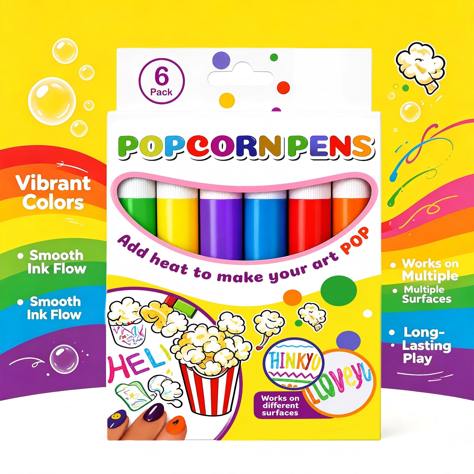 6PCS Pena Popcorn untuk Keraji - Copic Marker Sketch ulasan dan harga