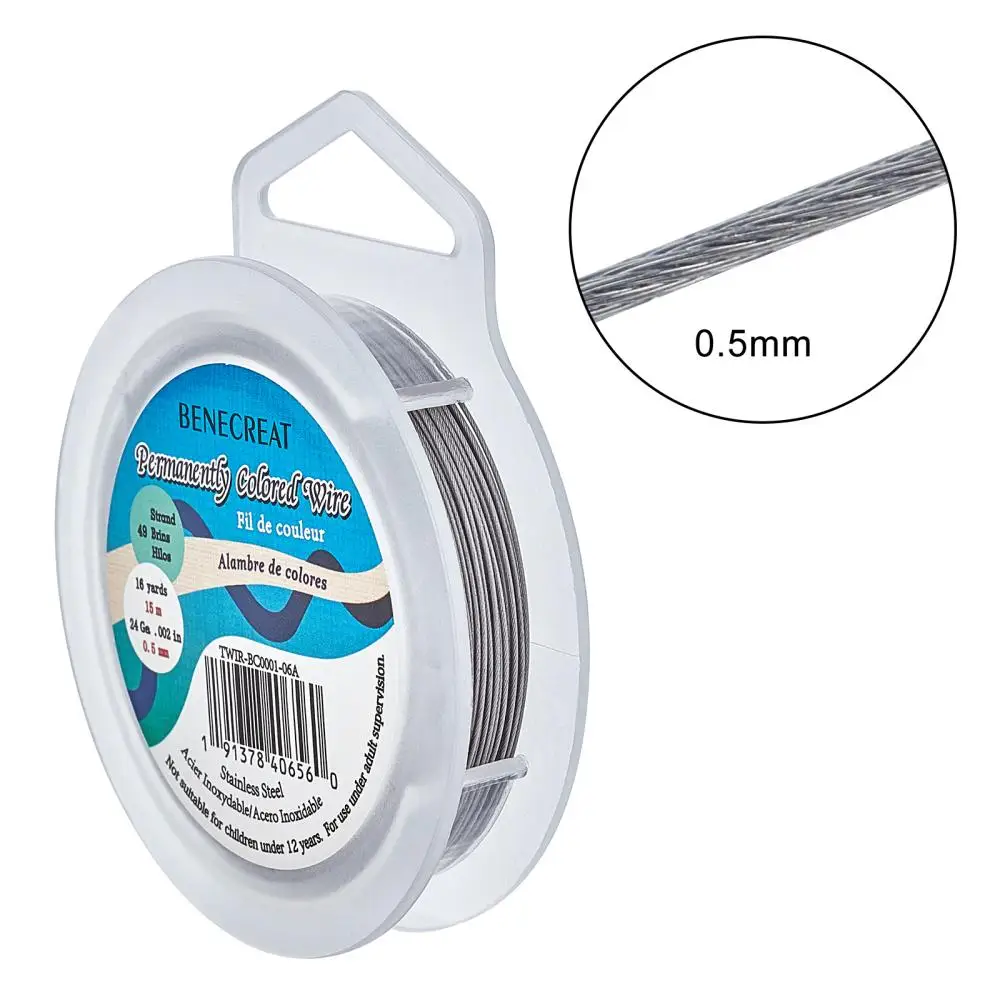 1Rol 0.38/0.46/0.5Mm Kawat Baj - Art Craft Wire ulasan dan harga