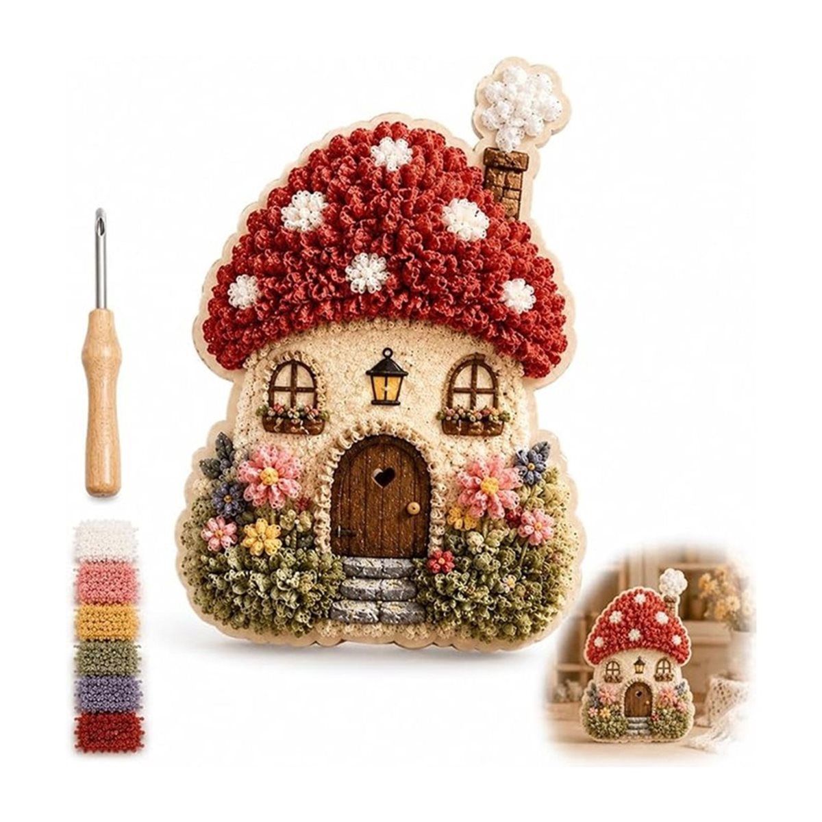 Kit Seni Poke Kain 3D Desain D - Art Craft Village ulasan dan harga