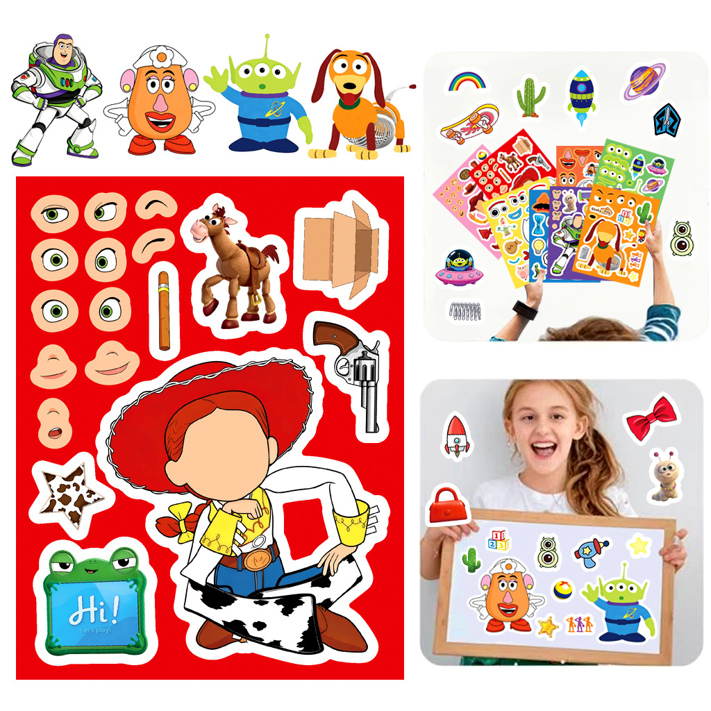 Stiker Wajah Toy Story 5 Karto - Art Craft Store ulasan dan harga