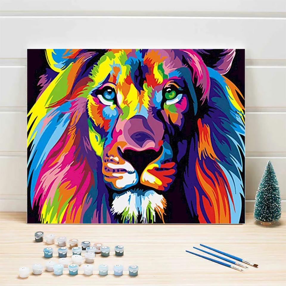 AZQSD lukisan orang dewasa den - Art Craft Lion ulasan dan harga