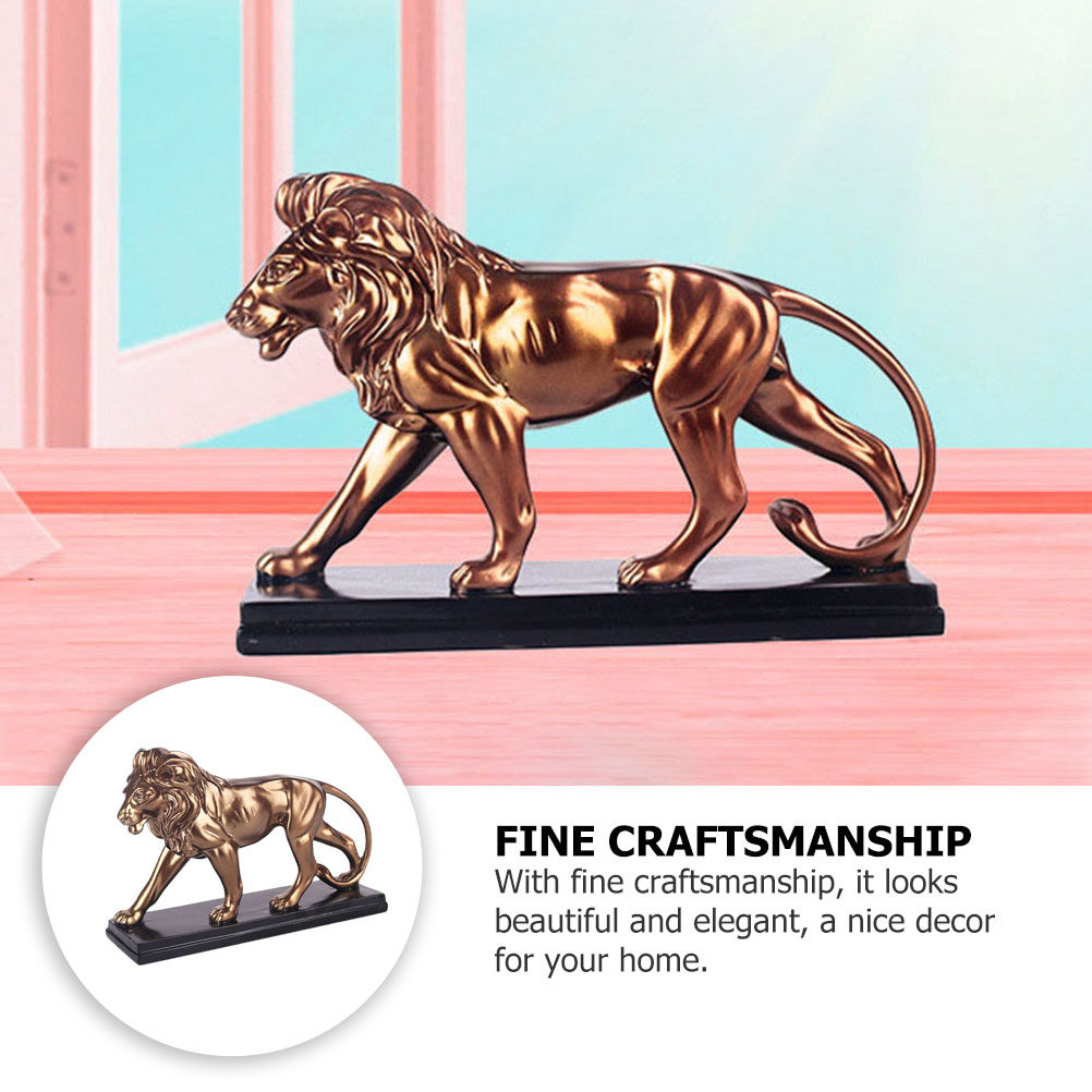 1Pcs Patung Singa Resin Hiasan - Art Craft Lion ulasan dan harga