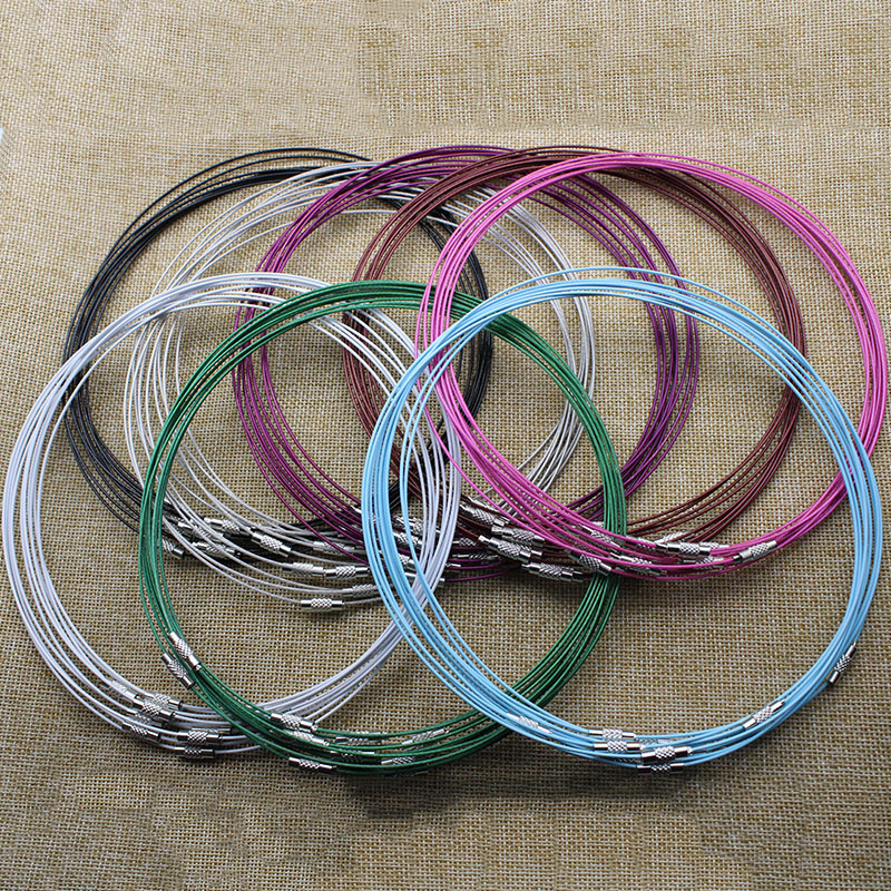 10 buah/lot 1mm Choker baja ta - Art Craft Wire ulasan dan harga