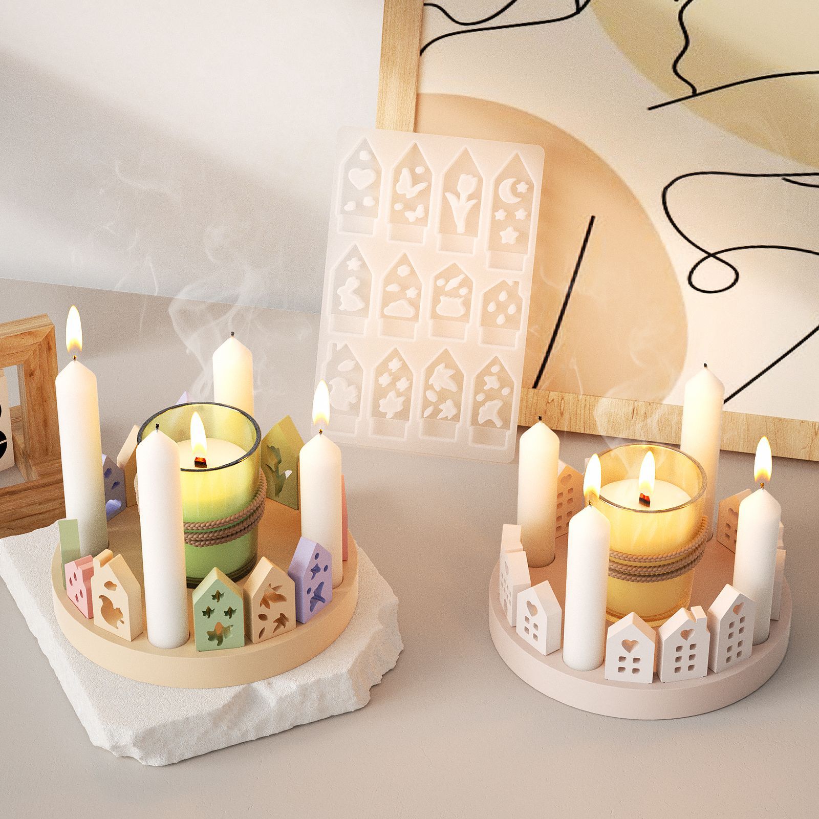 Tempat Lilin Kelinci Rumah Ber - Art Craft House Making ulasan dan harga