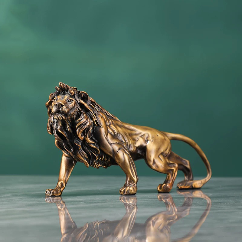 Ornamen Patung Singa Tembaga,  - Art Craft Lion ulasan dan harga