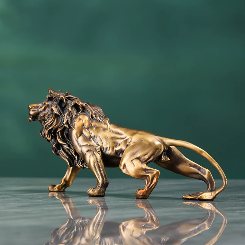 Ornamen Patung Singa Tembaga,  - Art Craft Lion ulasan dan harga