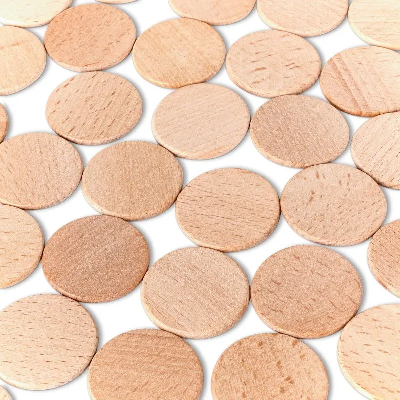 50PCS Lingkaran Kayu Bulat Tan - Art Craft Board ulasan dan harga