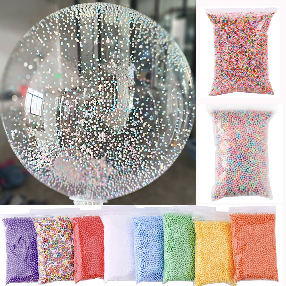 10G 2.5-3Mm Manik-manik Busa W - Art Craft Birthday Party ulasan dan harga