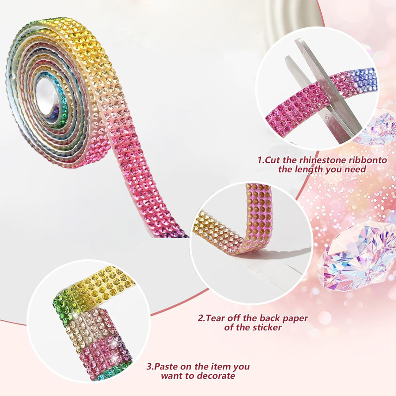 Pita Rhinestone 4 Baris, Strip - Art Craft 2 Year Olds ulasan dan harga