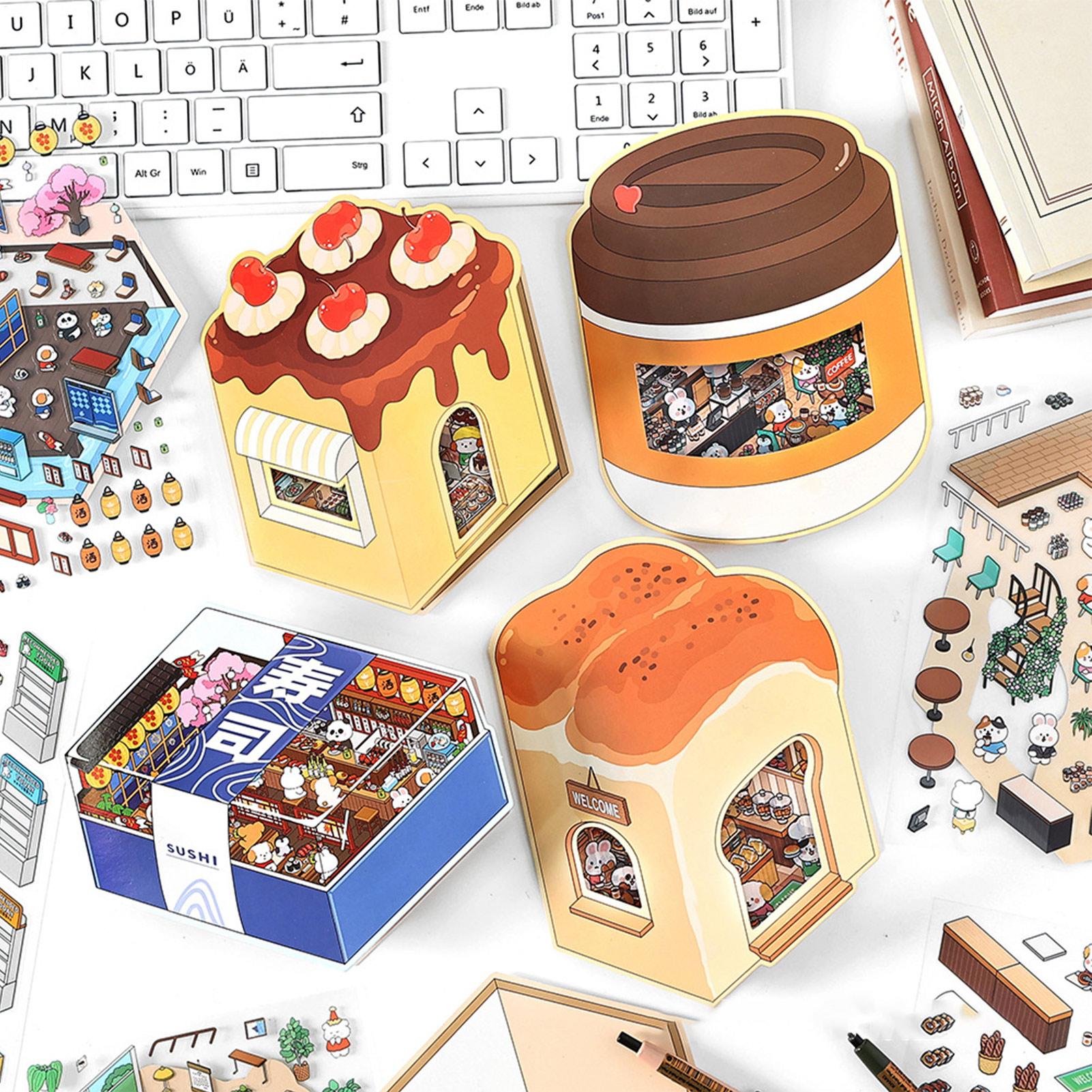 Stiker Adegan Miniatur Stiker  - Art Craft House Making ulasan dan harga