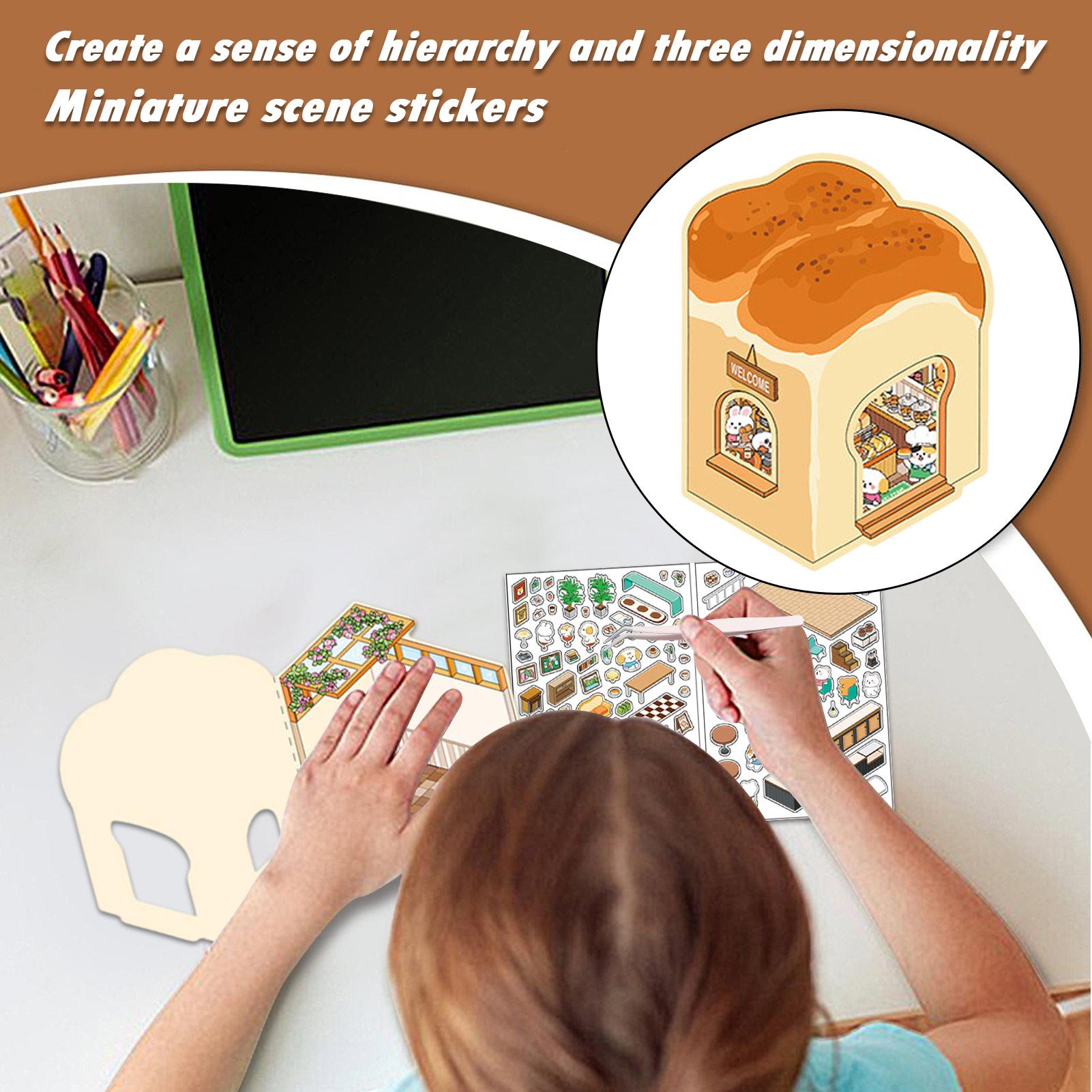 Stiker Adegan Miniatur Stiker  - Art Craft House Making ulasan dan harga